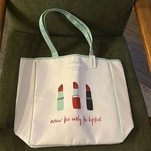 Clinique x Kate Spade "Never to Early for Lipstick" GWP Bag
